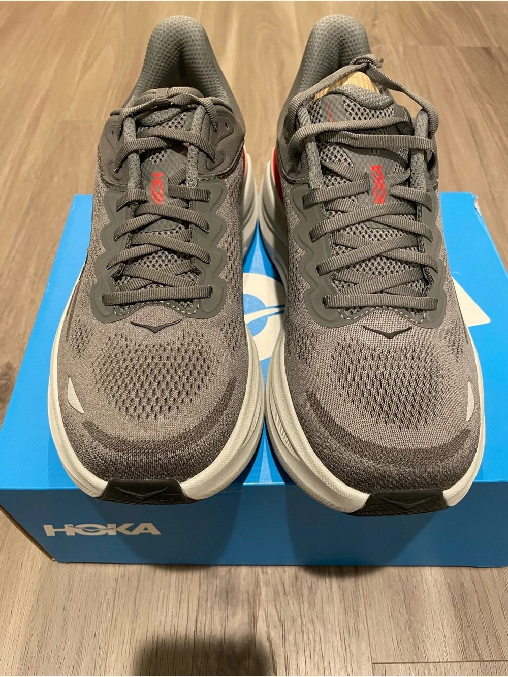 New Men’s Hoka Bondi 9 Running Shoes — Gray — Size 11.5 - Picture 1 of 8
